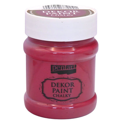Pentart Dekor Chalk Paint - Burgundy Red - 230ml - Rustic River Home