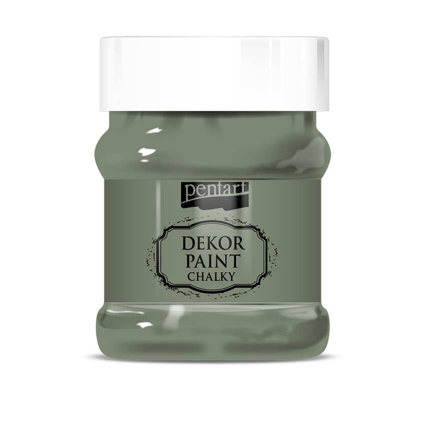 Pentart Dekor Chalk Paint - Khaki - 230ml - Rustic River Home
