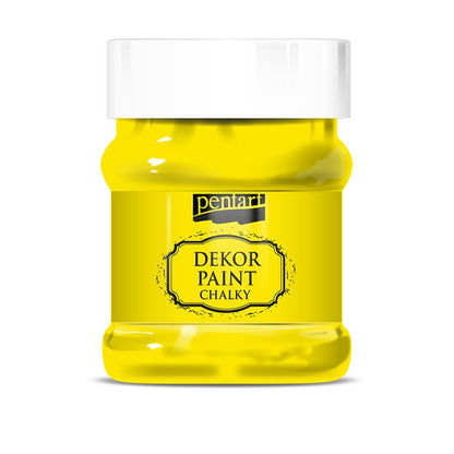 Pentart Dekor Chalk Paint - Lemon Yellow - 230ml - Rustic River Home