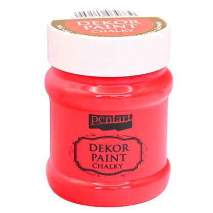 Pentart Dekor Chalk Paint - Red - 230ml - Rustic River Home