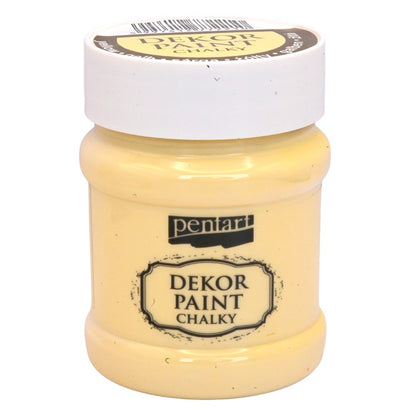 Pentart Dekor Chalk Paint - Yellow - 230ml - Rustic River Home