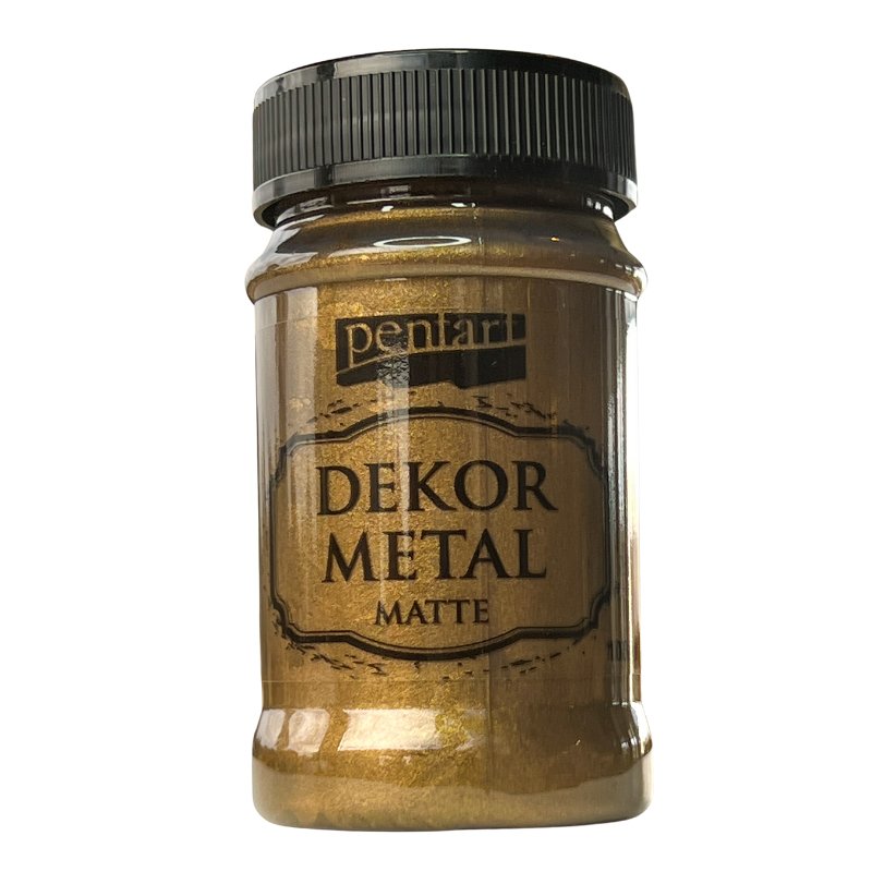 Pentart Dekor Metallic Matte - 100ml - Chocolate - Rustic River Home