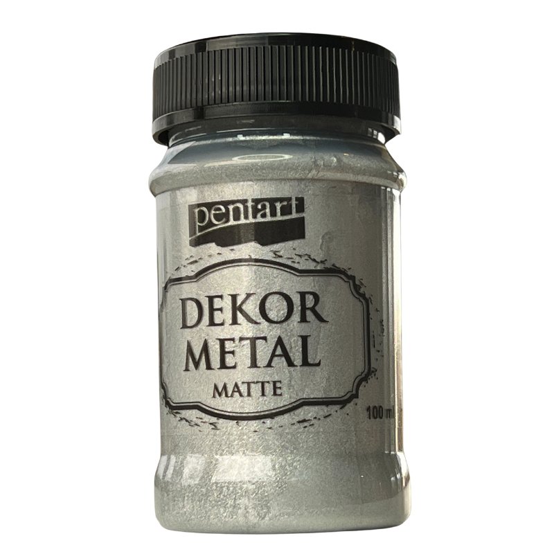 Pentart Dekor Metallic Matte - 100ml - Silver - Rustic River Home
