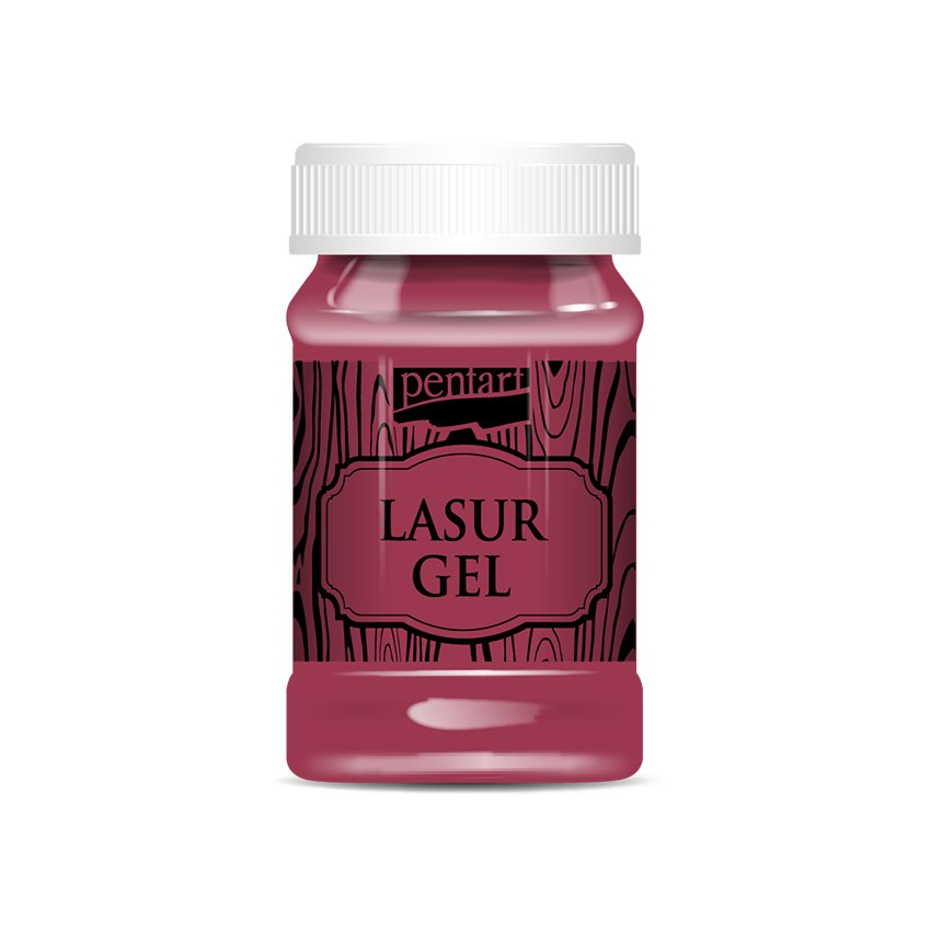 Pentart Lasur Gel - 100 ml - Red - Rustic River Home