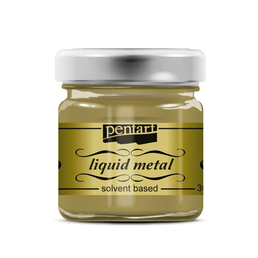 Pentart Liquid Metal - 30ml - Gold - Rustic River Home