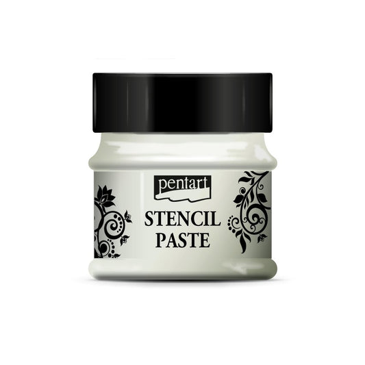 Pentart Stencil Paste - Mother of Pearl - 50ml - Ice Flower - Rustic River Home