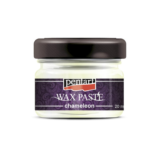 Pentart Wax Paste - Chameleon - 20ml - White-Gold - Rustic River Home