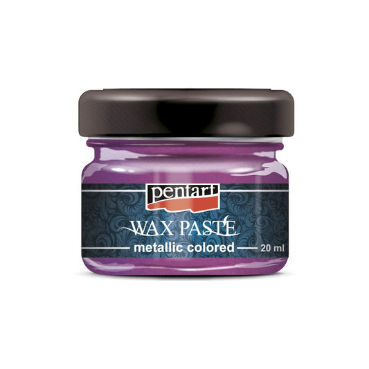 Pentart Wax Paste - Coloured Metallic - 20ml - Magenta - Rustic River Home