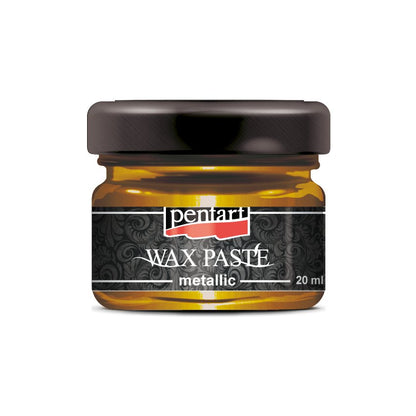 Pentart Wax Paste - Metallic - 20ml - Honey Gold - Rustic River Home