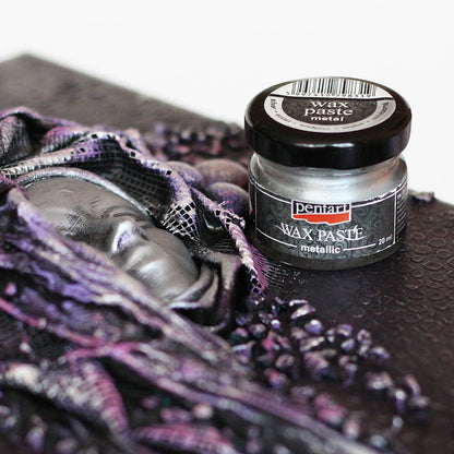 Pentart Wax Paste - Metallic - 20ml - Silver - Rustic River Home