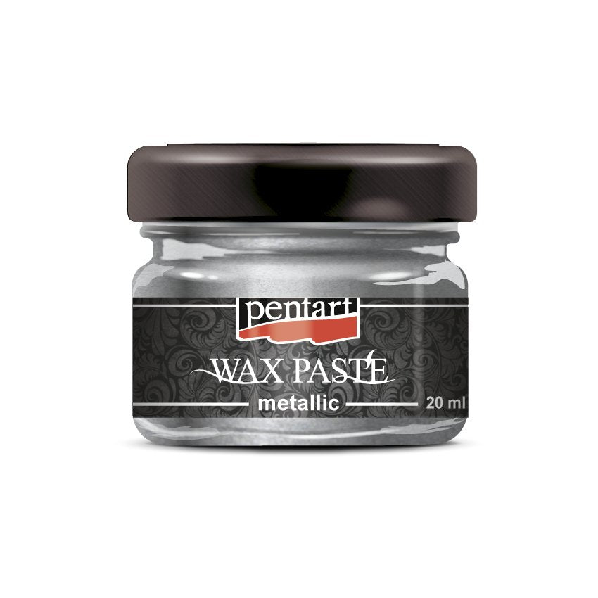 Pentart Wax Paste - Metallic - 20ml - Silver - Rustic River Home