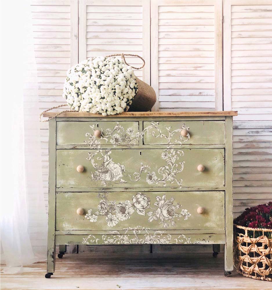 Redesign Decor Transfer - Alaina Toile - 24"x35" - Rustic River Home