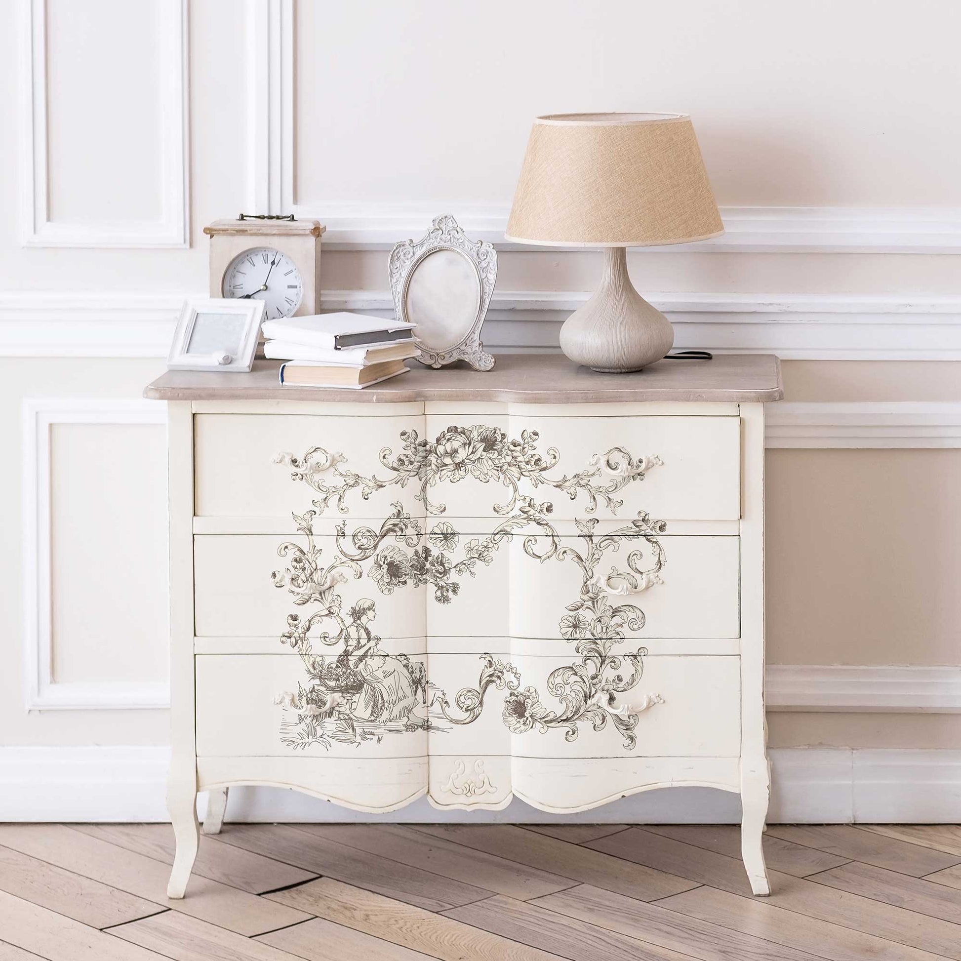 Redesign Decor Transfer - Alaina Toile - 24"x35" - Rustic River Home