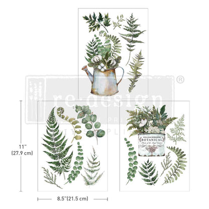 Redesign Decor Transfer - Botanical Snippets - 8.5"x11" - Rustic River Home