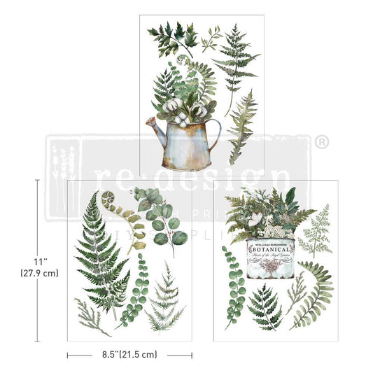 Redesign Decor Transfer - Botanical Snippets - 8.5"x11" - Rustic River Home