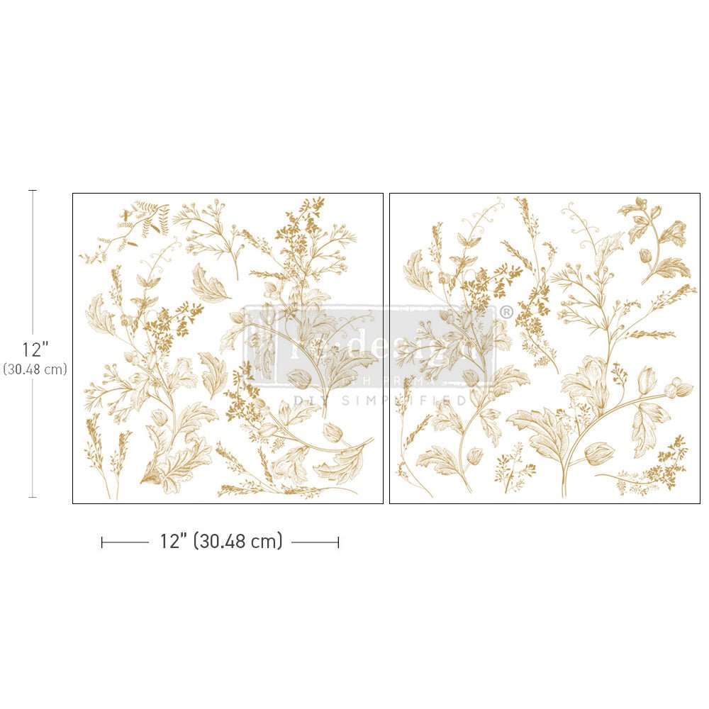 Redesign Decor Transfer - Dainty Blooms - 12"x12" - Rustic River Home