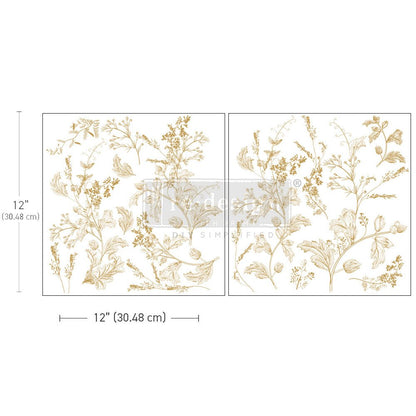 Redesign Decor Transfer - Dainty Blooms - 12"x12" - Rustic River Home