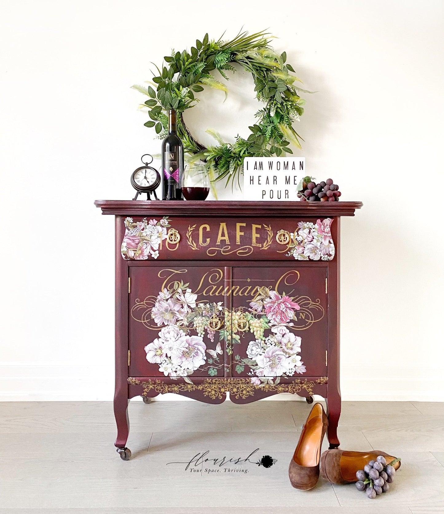 Redesign Decor Transfer - Dreamy Florals - 6"x12" - Rustic River Home
