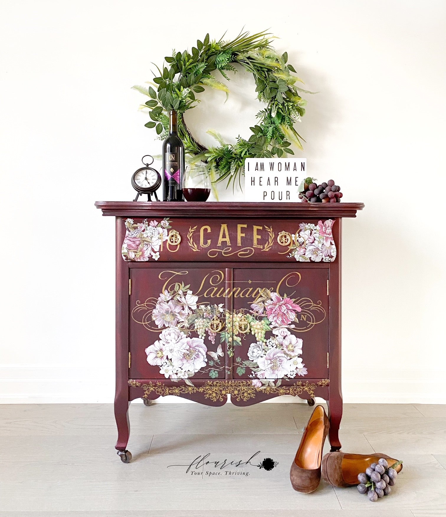 Redesign Decor Transfer - Dreamy Florals - 6"x12" - Rustic River Home