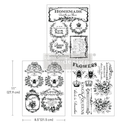 Redesign Decor Transfer - French Labels - 8.5"x11" - Rustic River Home