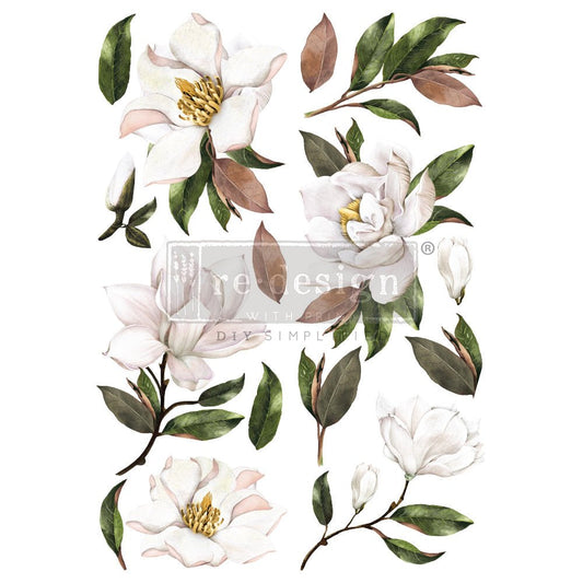 Redesign Decor Transfer - Magnolia - 24"x35" - Rustic River Home