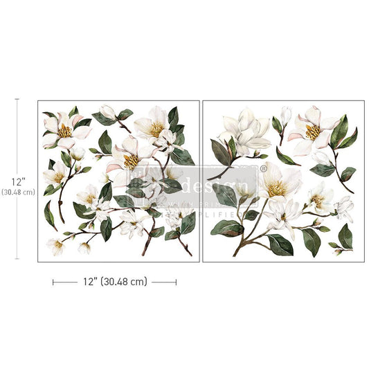 Redesign Decor Transfer - Magnolia Garden - 12"x12" - Rustic River Home