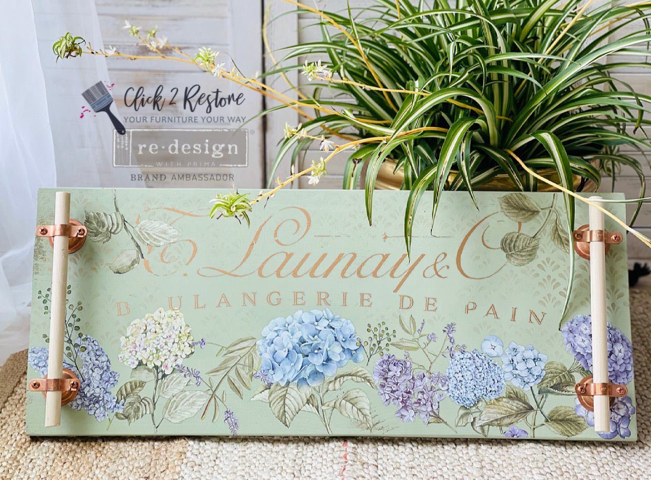 Redesign Decor Transfer - Mystic Hydrangea - 6"x12" - Rustic River Home