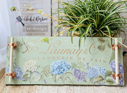Redesign Decor Transfer - Mystic Hydrangea - 6"x12" - Rustic River Home