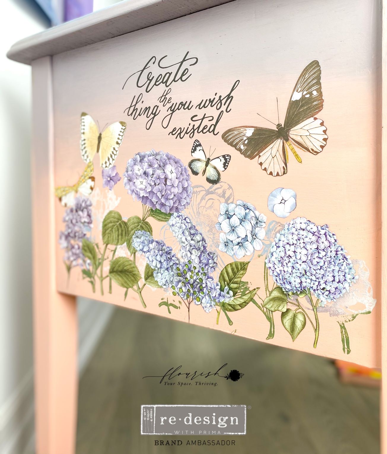 Redesign Decor Transfer - Mystic Hydrangea - 6"x12" - Rustic River Home