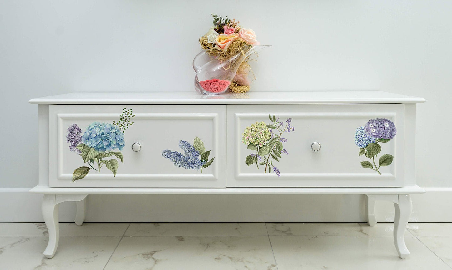 Redesign Decor Transfer - Mystic Hydrangea - 6"x12" - Rustic River Home