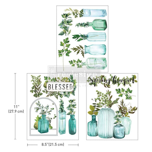 Redesign Decor Transfer - Vintage Greenhouse - 8.5"x11" - Rustic River Home
