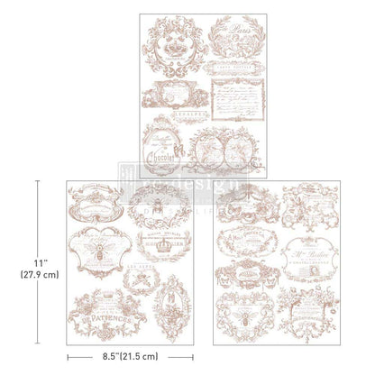 Redesign Decor Transfer - Vintage Labels II - 8.5"x11" - Rustic River Home