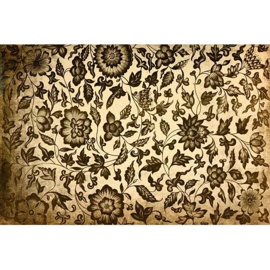 Roycycled Treasures - Grungy Floral Decoupage Paper - 20x30in - Rustic River Home