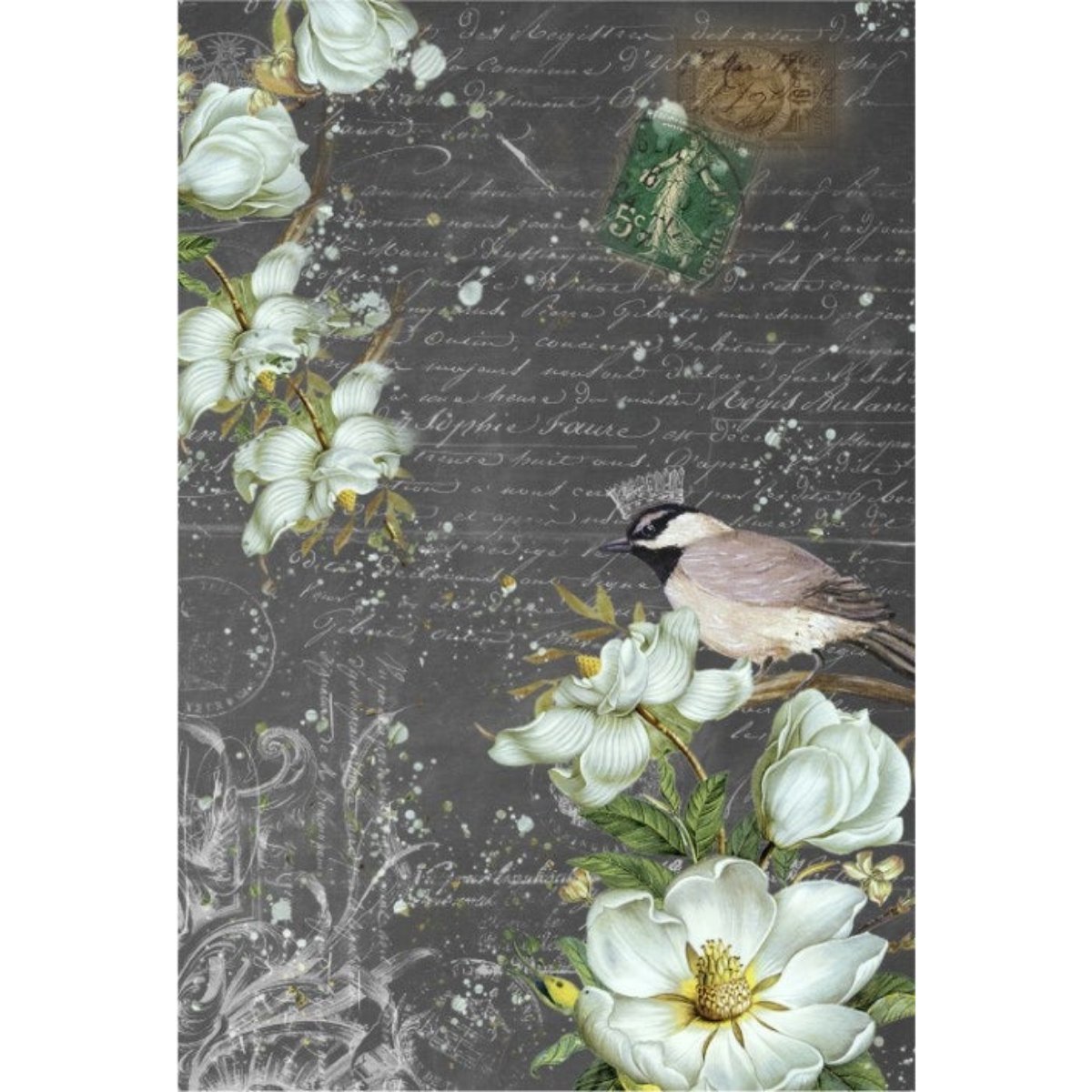 Roycycled Treasures - Summer Bird Decoupage Paper - 20x30in - Rustic River Home