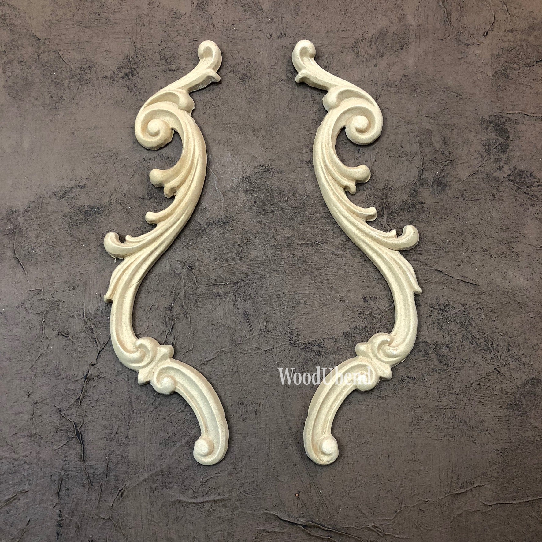 WoodUBend - Pack of Two Decorative Scrolls WUB1309 - 25 x 4 cm - Rustic River Home